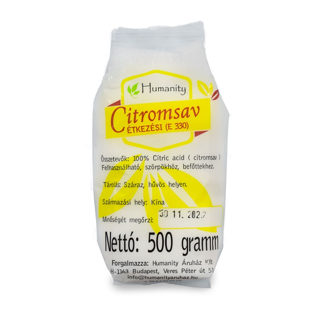 Étkezési citromsav 500 gramm