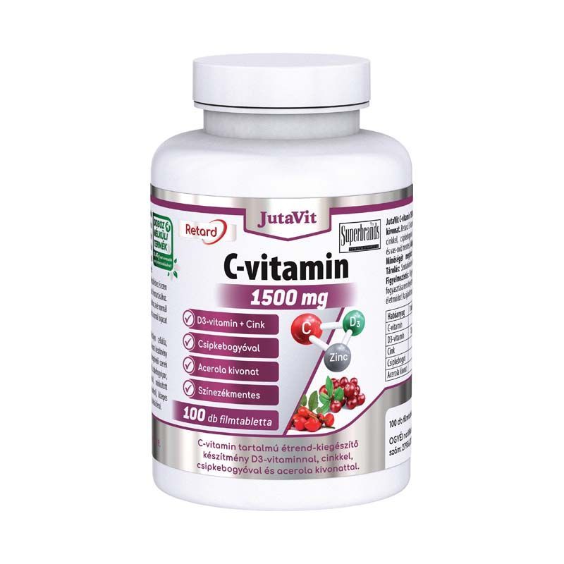 C vitamin (retard) 1500 mg 100 szemes / Jutavit