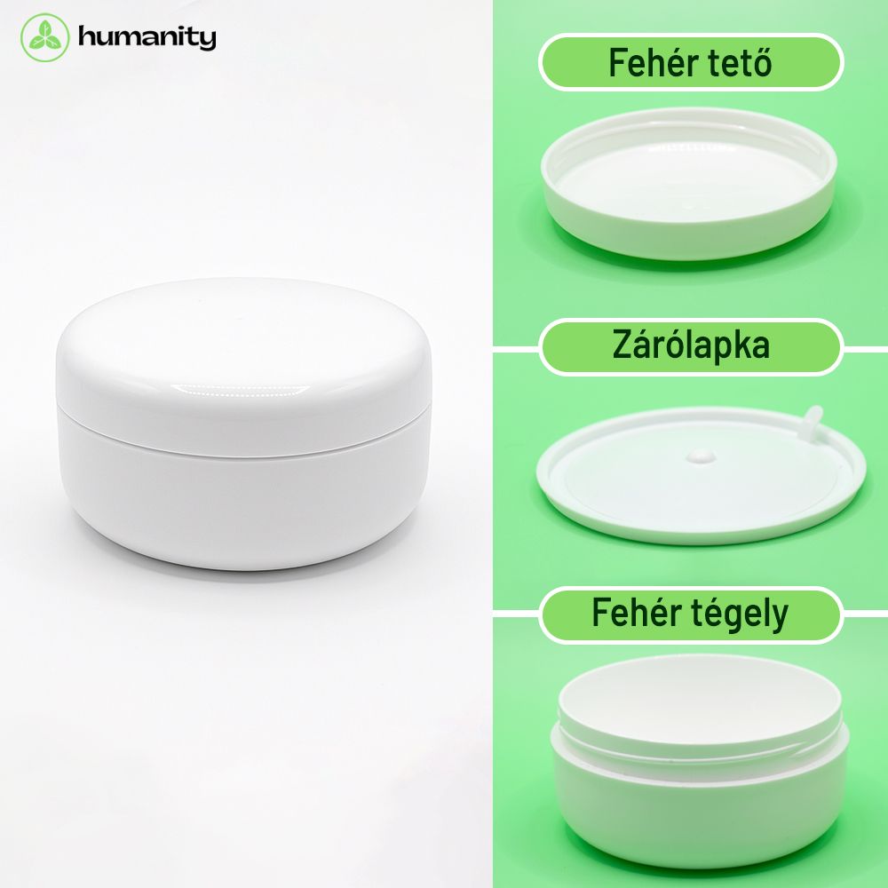 Tégely 100 ml-es (fehér) Tégely 100 ml-es (fehér)