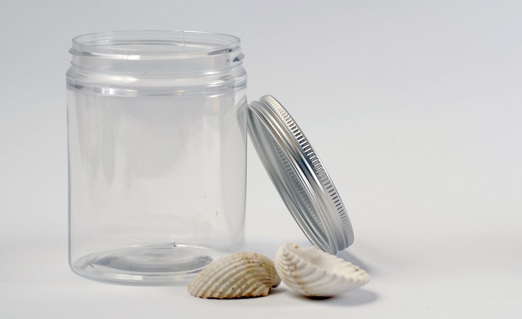 PET kozmetikai tégely, alu tetővel 100 ml -es PET kozmetikai tégely, alu tetővel 100 ml -es