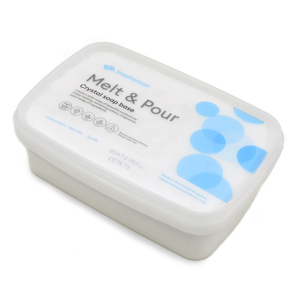 Melt & Pour kecsketejes fehér szappanalap 1 kg