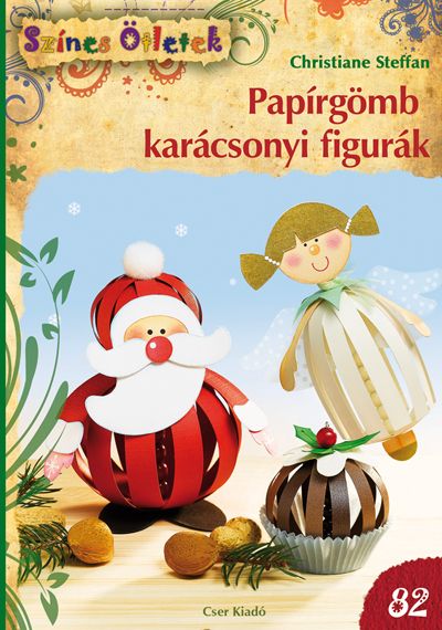 Papírgömb karácsonyi figurák