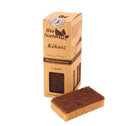 Kókusz mosogatószivacs 6 db-os Kókusz mosogatószivacs 6 db-os