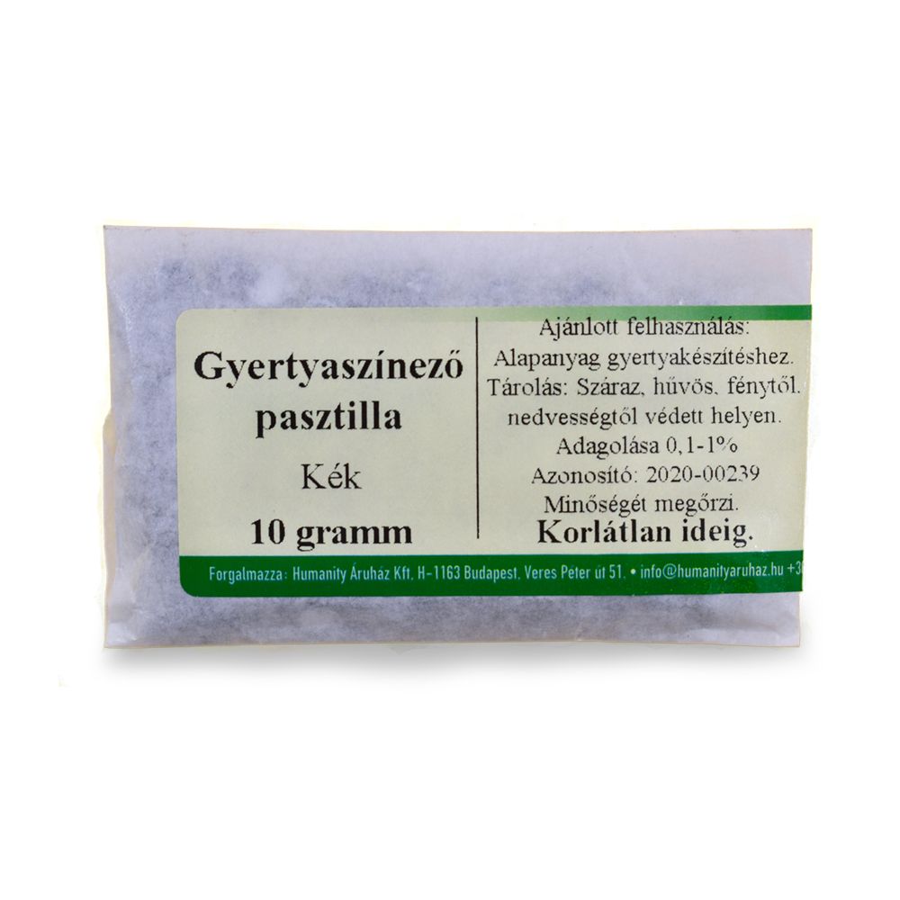 Gyertyaszínező pasztilla 10 g ( kék )