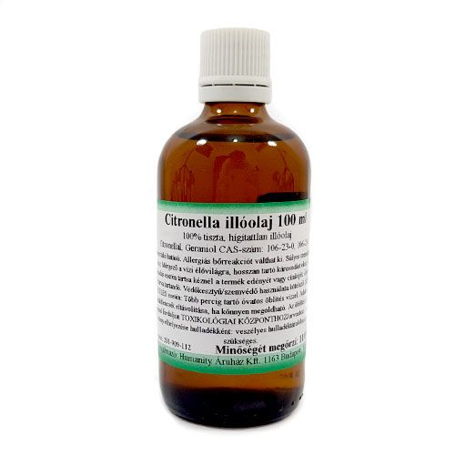 Citronella 100% tisztaságú, természetes illóolaj 100 ml