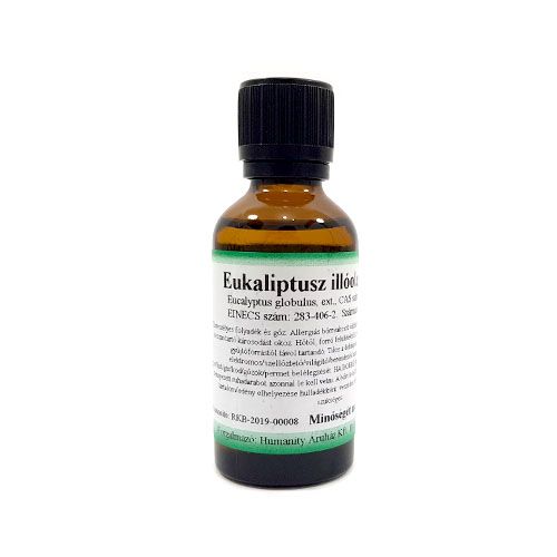 Eukaliptusz 100% tisztaságú, természetes illóolaj 50 ml