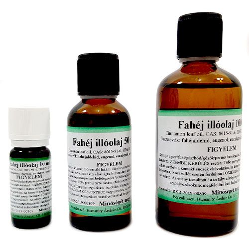 Fahéj 100% tisztaságú, természetes illóolaj 50 ml