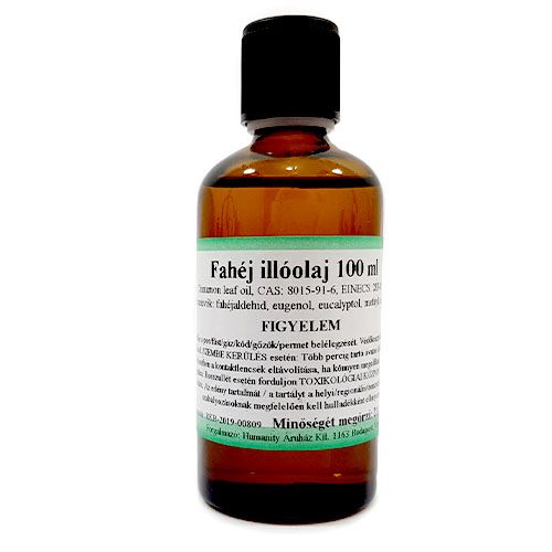 Fahéj 100% tisztaságú, természetes illóolaj 100 ml