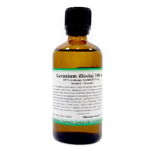 Geránium 100% tisztaságú, természetes illóolaj 100 ml