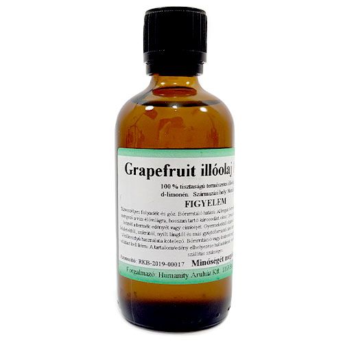 Grapefruit 100% tisztaságú, természetes illóolaj 100 ml