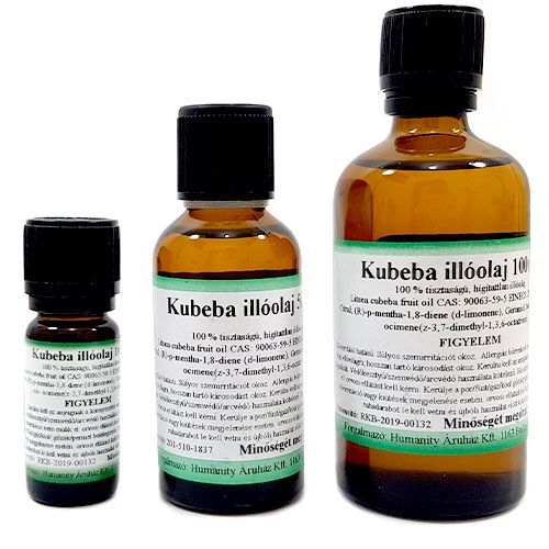 Kubeba 100% tisztaságú, természetes illóolaj 50 ml