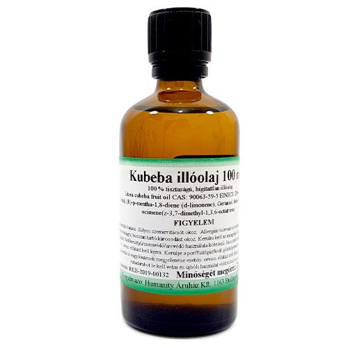 Kubeba 100% tisztaságú, természetes illóolaj 100 ml