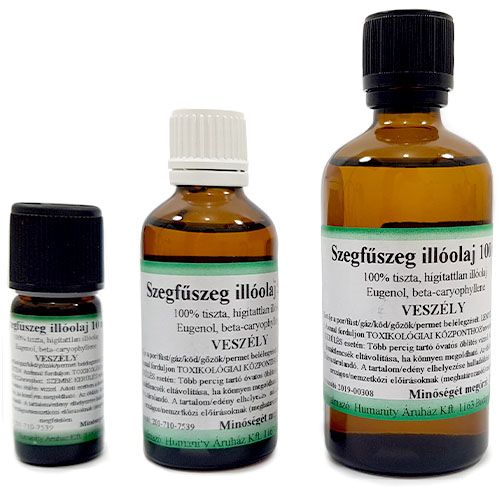 Szegfűszeg 100% tisztaságú, természetes illóolaj 50 ml