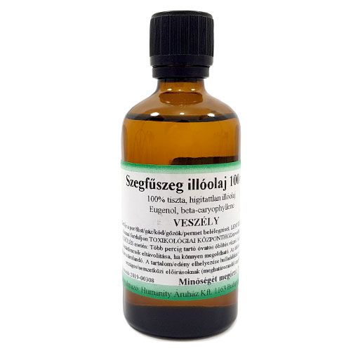 Szegfűszeg 100% tisztaságú, természetes illóolaj 100 ml