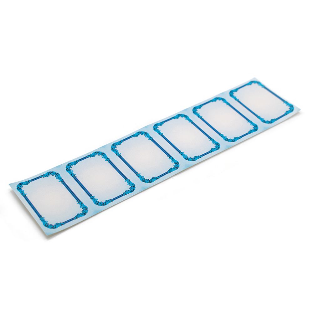 Címkék 1 ív (6 db – os) kék