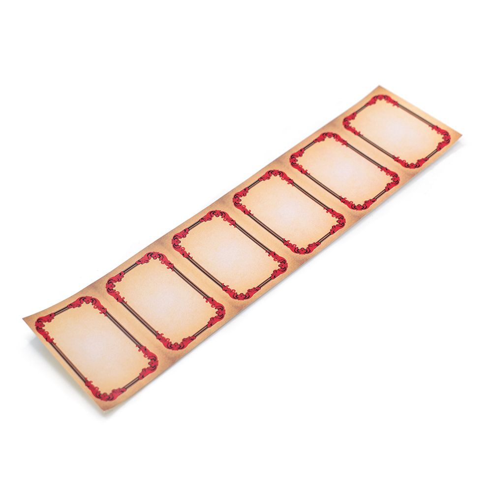 Címkék 1 ív (6 db – os) piros Címkék 1 ív (6 db – os) piros