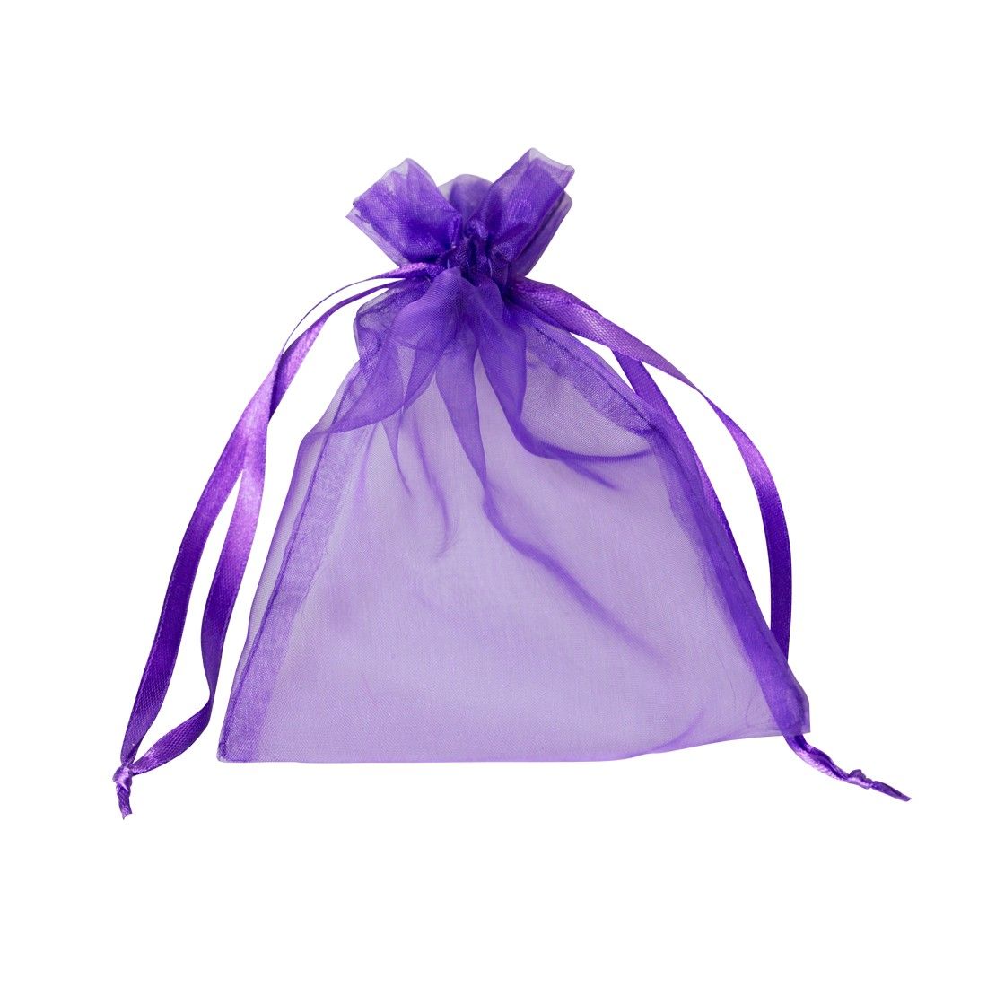 Organza tasak ametiszt lila 10 db/csomag 10 x 15 cm-es