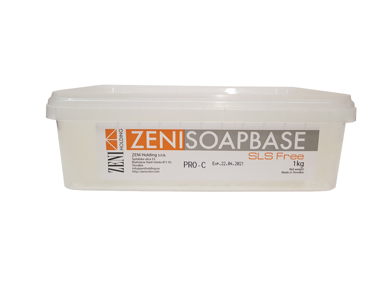 Zeni Pro SLS-mentes szappanalap (transzparens) 1 kg