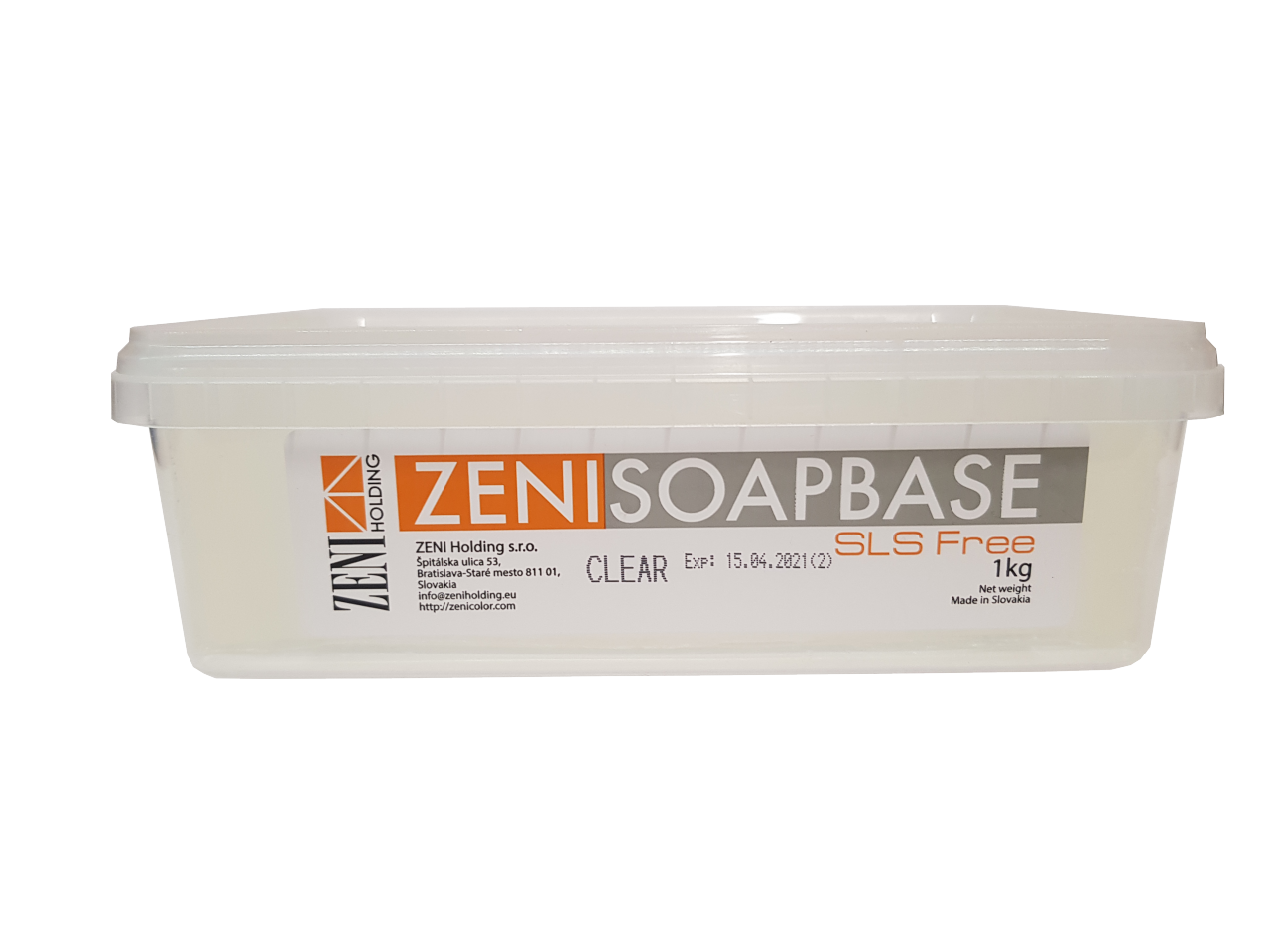 Zeni Transzparens SLS-mentes szappanalap 1 kg