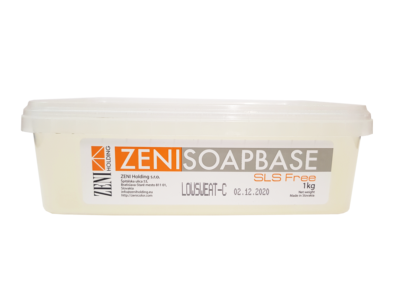 Zeni párásodás- és SLS-mentes szappanalap (transzparens) 1 kg