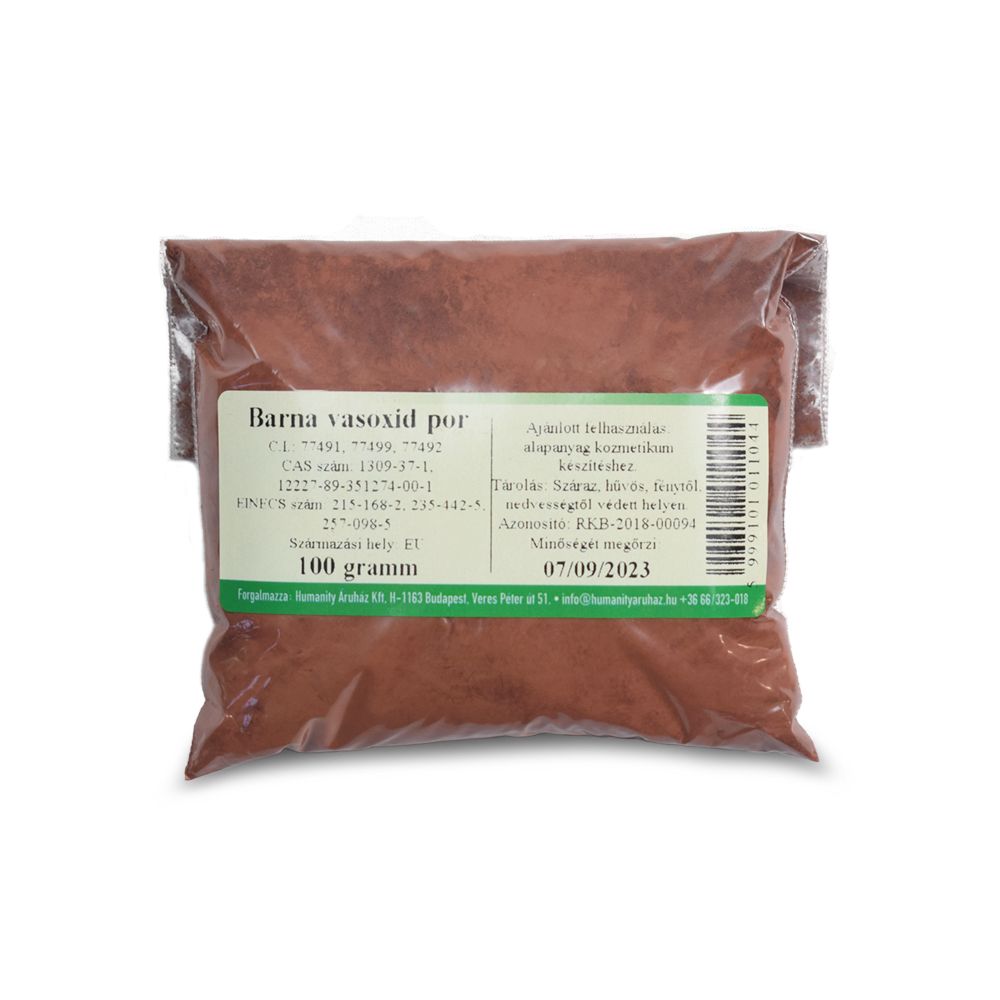 Barna vasoxid por 100 g