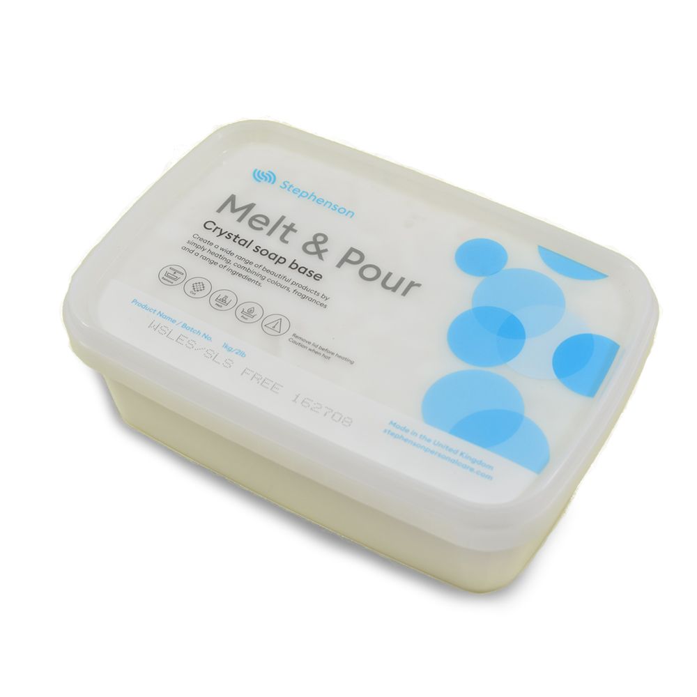 Melt & pour fehér sls és sles mentes szappanalap 1 kg Melt & pour fehér sls és sles mentes szappanalap 1 kg