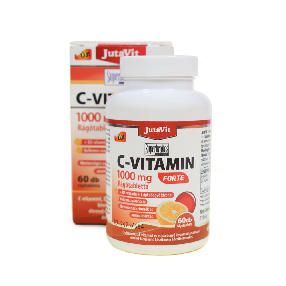 JutaVit C-vitamin 1000mg FORTE rágótabletta - 60 szemes 