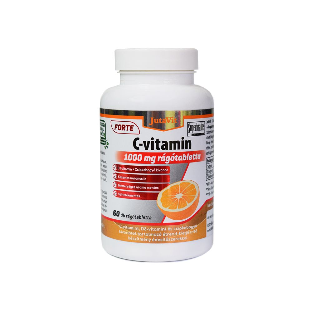 JutaVit C-vitamin 1000mg FORTE rágótabletta - 60 szemes 