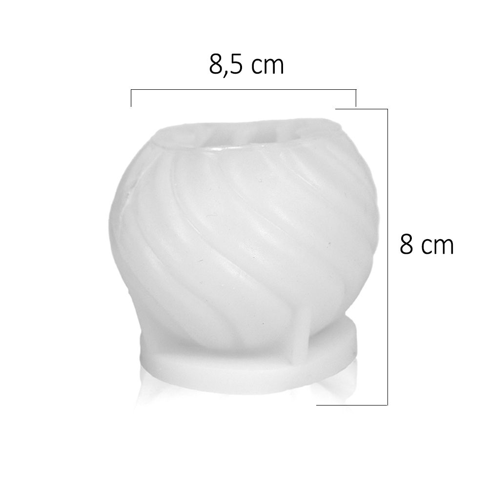 Geometrikus spirálgolyó - gyertya szilikon forma