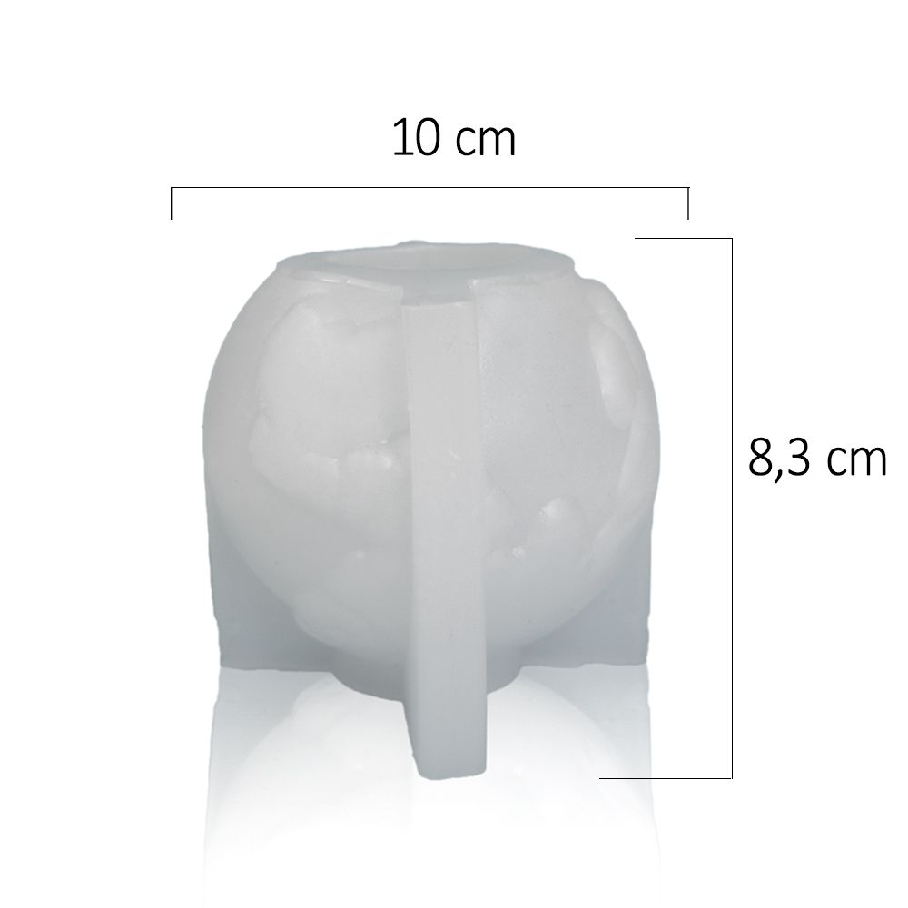 Földgömb - gyertya szilikon forma