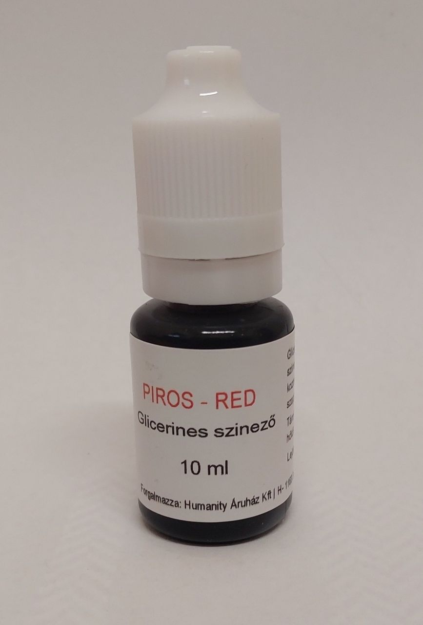 Red - Glicerinbázisú folyékony színező 10 ml