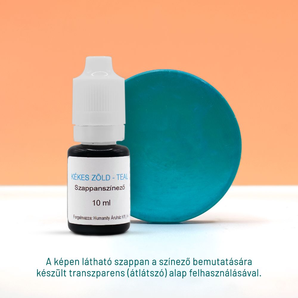 Kékes zöld - Teal- Glicerinbázisú folyékony színező 10 ml Kékes zöld - Teal- Glicerinbázisú folyékony színező 10 ml