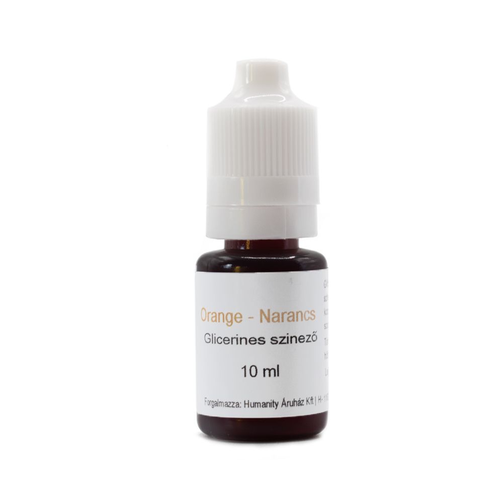 Orange - Narancs színű Glicerinbázisú folyékony színező 10 ml