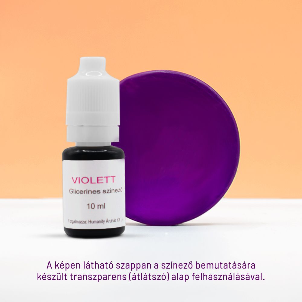 Violett- Glicerinbázisú folyékony színező 10 ml Violett- Glicerinbázisú folyékony színező 10 ml