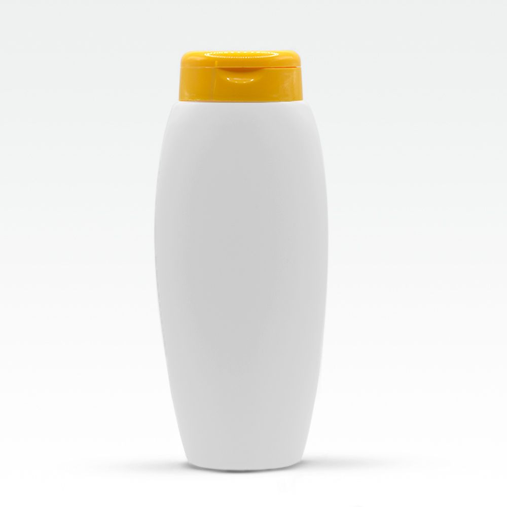 Flakon 250 ml sárgás barna ( barack ) színű kupakkal