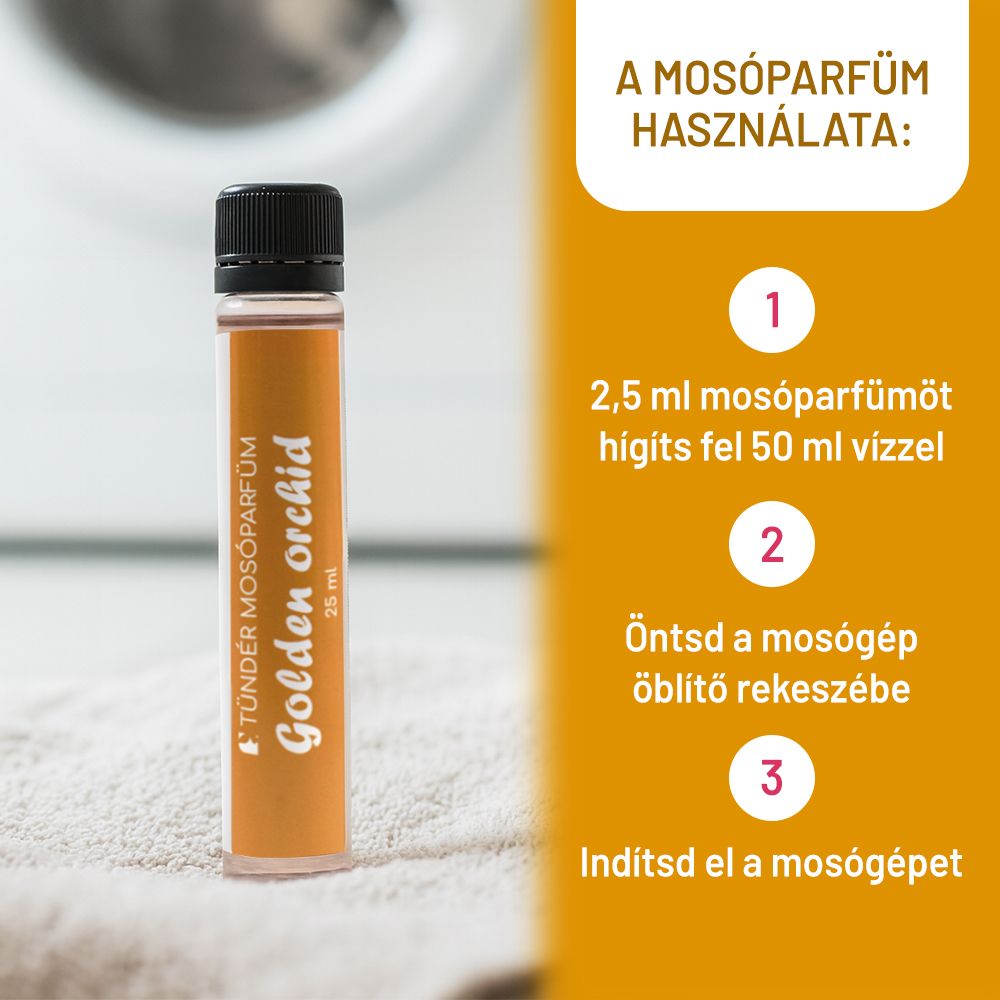 Tündér Mosóparfüm - Golden Orchidea 25 ml Tündér Mosóparfüm - Golden Orchidea 25 ml