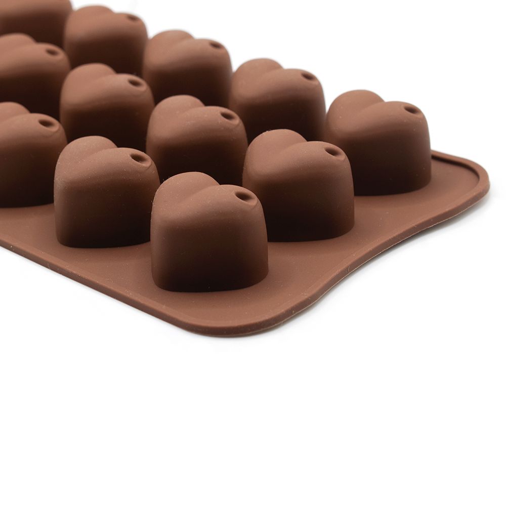 Szilikon forma - 15 pufi szív Szilikon forma - 15 pufi szív