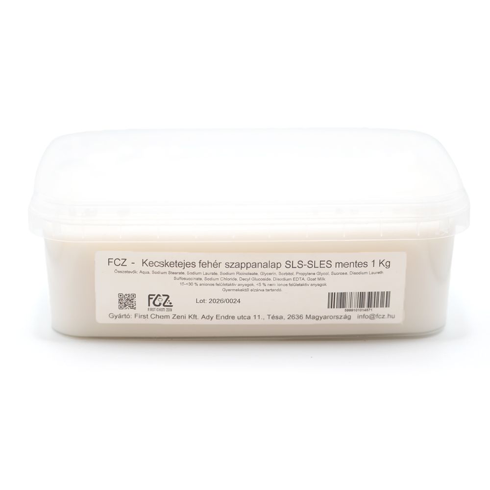 Melt & Pour kecsketejes  fehér szappanalap 1 kg-FCZ