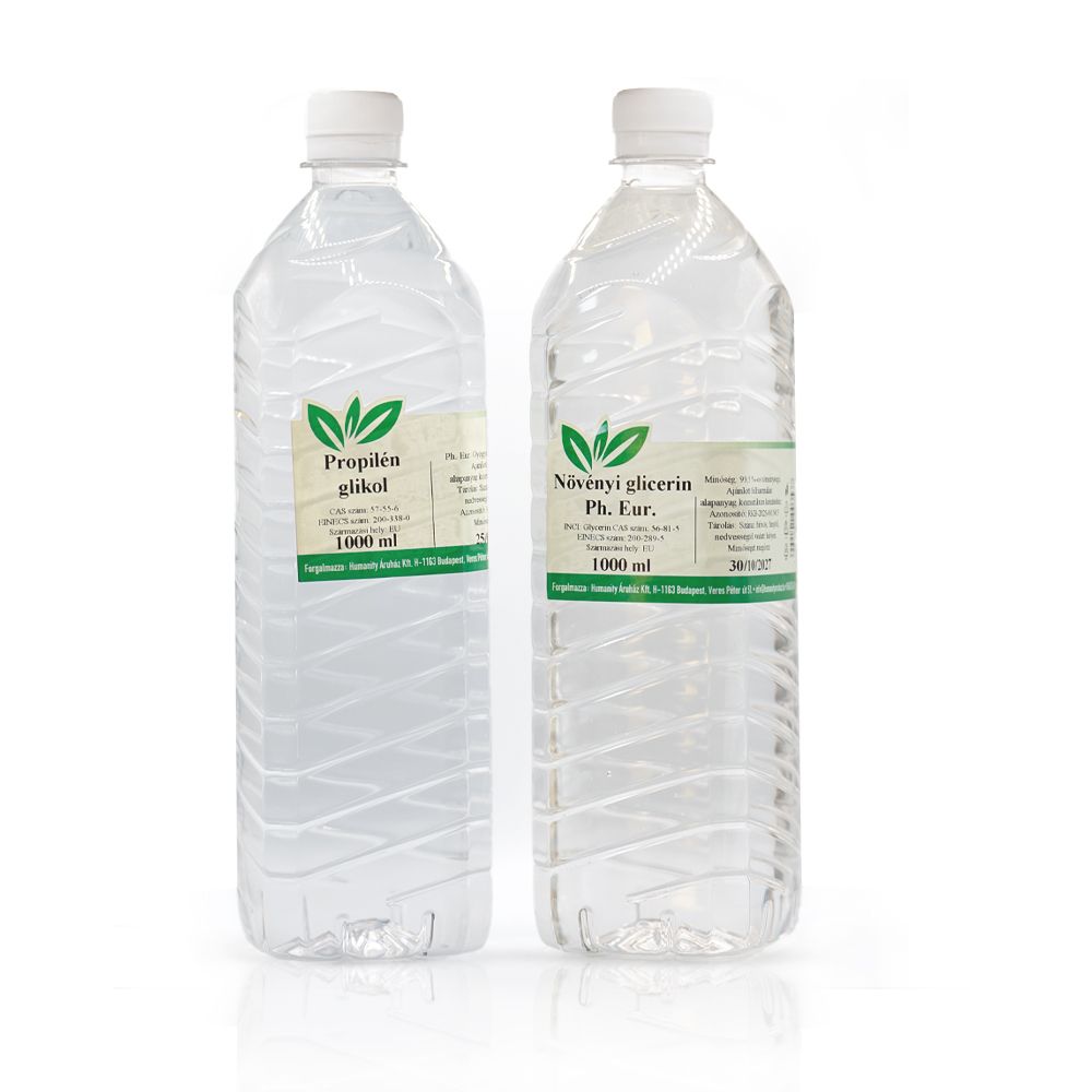 Propilén glikol 1 liter + Növényi glicerin 1 liter